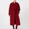 101801 Icon Coat, vermelho escuro