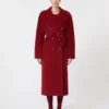 101801 Icon Coat, vermelho escuro