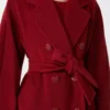 101801 Icon Coat, vermelho escuro