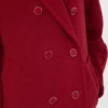 101801 Icon Coat, vermelho escuro