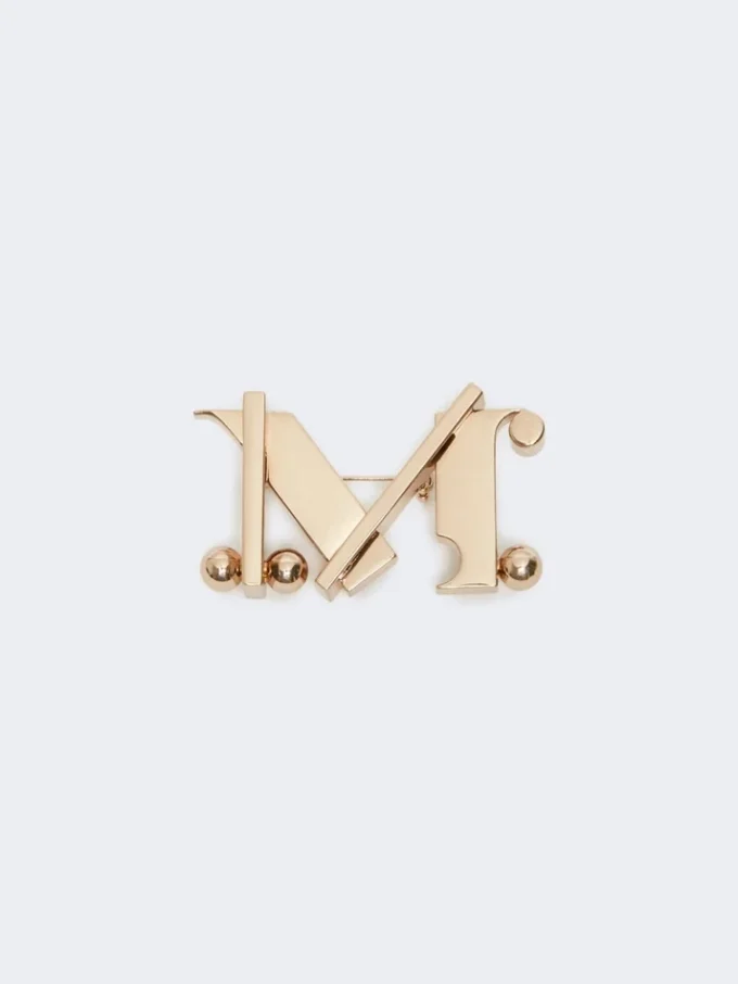 Alfinete de metal com monograma, dourado Alfinete de metal com monograma, dourado