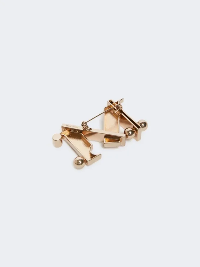 Alfinete de metal com monograma, dourado Alfinete de metal com monograma, dourado