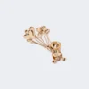 Alfinete em metal com strass, dourado Alfinete em metal com strass, dourado