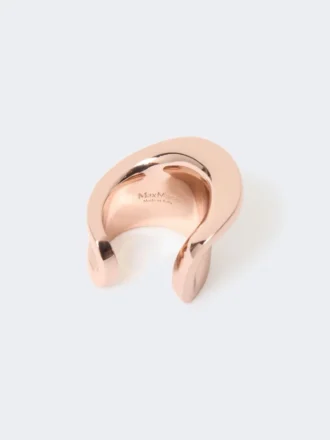 Anel assimétrico em metal, bronze