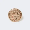 Anel Doge em metal, dourado Anel Doge em metal, dourado