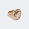 Anel Doge em metal, dourado Anel Doge em metal, dourado