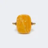 Anel em metal e resina, laranja Anel em metal e resina, laranja