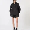 Bermudas de couro, pretas Bermudas de couro, pretas