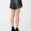 Bermudas de couro, pretas Bermudas de couro, pretas