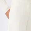 Bermudas em jersey de crepe de viscose, branco Bermudas em jersey de crepe de viscose, branco