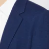 Blazer de jersey piqué de botão único, azul-china