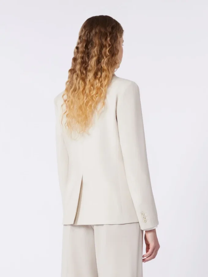 Blazer de lã elástica, areia Blazer de lã elástica, areia