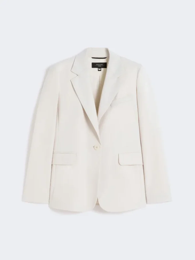 Blazer de lã elástica, areia Blazer de lã elástica, areia