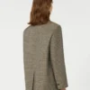 Blazer de lã oversized, castanho