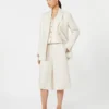 Blazer de linho puro, bege
