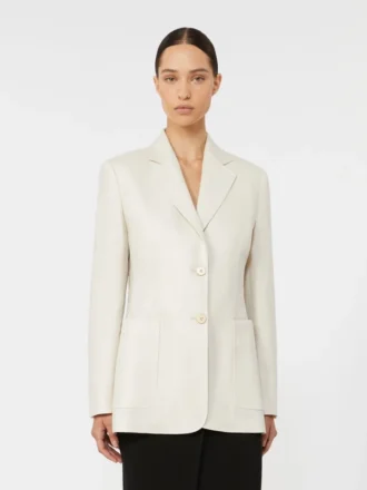 Blazer de linho puro, bege