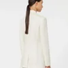 Blazer de linho puro, bege