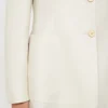 Blazer de linho puro, bege