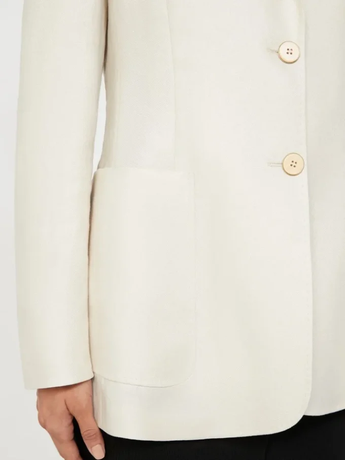 Blazer de linho puro, bege