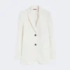 Blazer de linho às riscas, natural