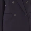 Blazer de malha Milano-knit com botões duplos, azul-marinho Blazer de malha Milano-knit com botões duplos, azul-marinho