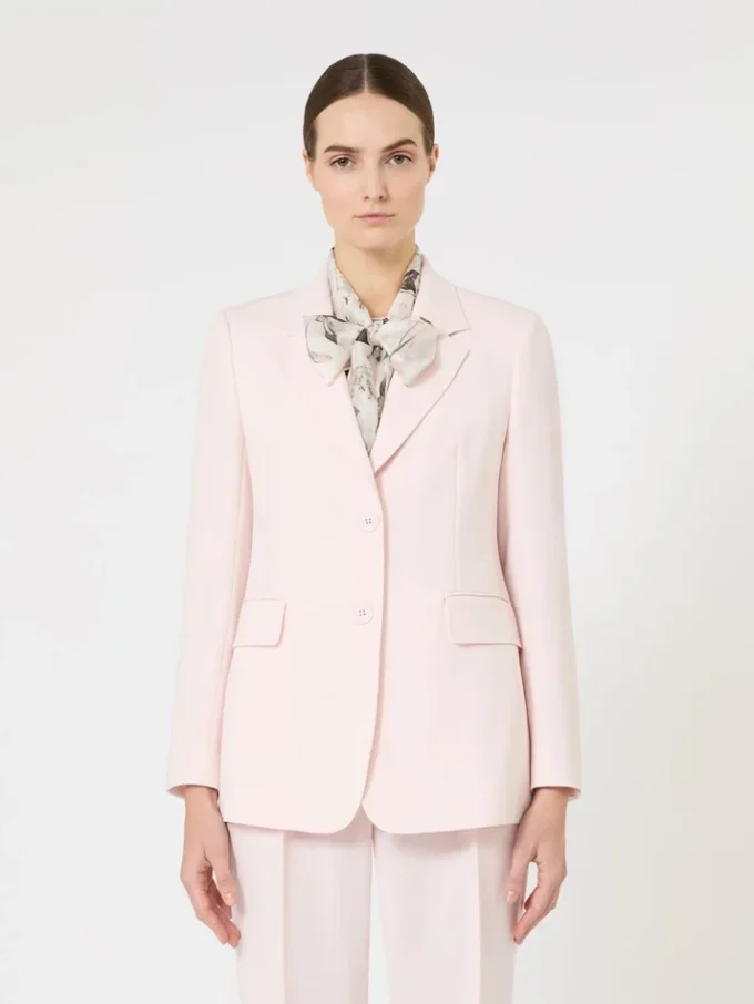 Blazer em cady, rosa Blazer em cady, rosa
