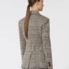 Blazer em jersey jacquard, preto e cinzento Blazer em jersey jacquard, preto e cinzento