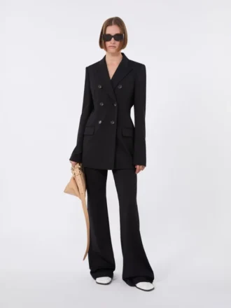 Blazer em jersey, preto