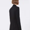 Blazer em jersey, preto