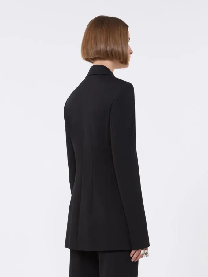 Blazer em jersey, preto