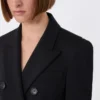 Blazer em jersey, preto