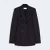 Blazer em jersey, preto