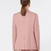 Blazer em lona de linho e algodão, rosa antigo Blazer em lona de linho e algodão, rosa antigo