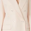 Blazer justo em crepe de lã, rosa Blazer justo em crepe de lã, rosa