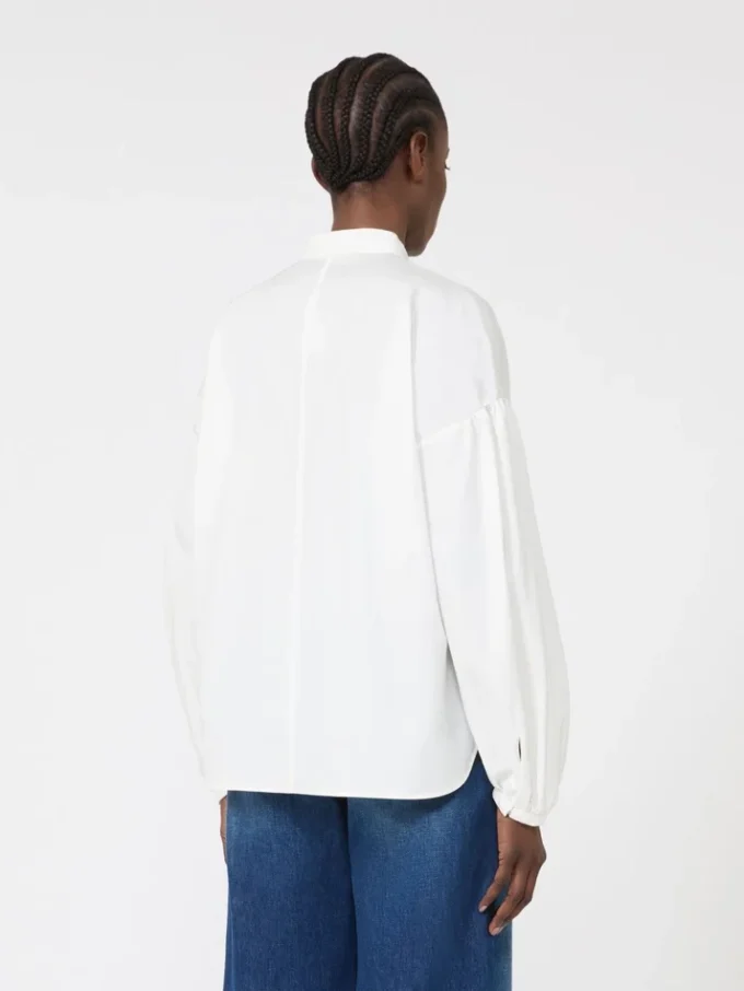 Blusa de algodão, marfim Blusa de algodão, marfim