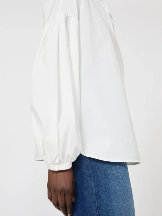 Blusa de algodão, marfim Blusa de algodão, marfim