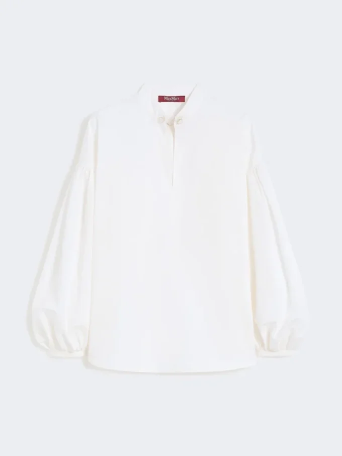 Blusa de algodão, marfim Blusa de algodão, marfim