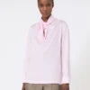 Blusa em charmeuse de seda, rosa Blusa em charmeuse de seda, rosa