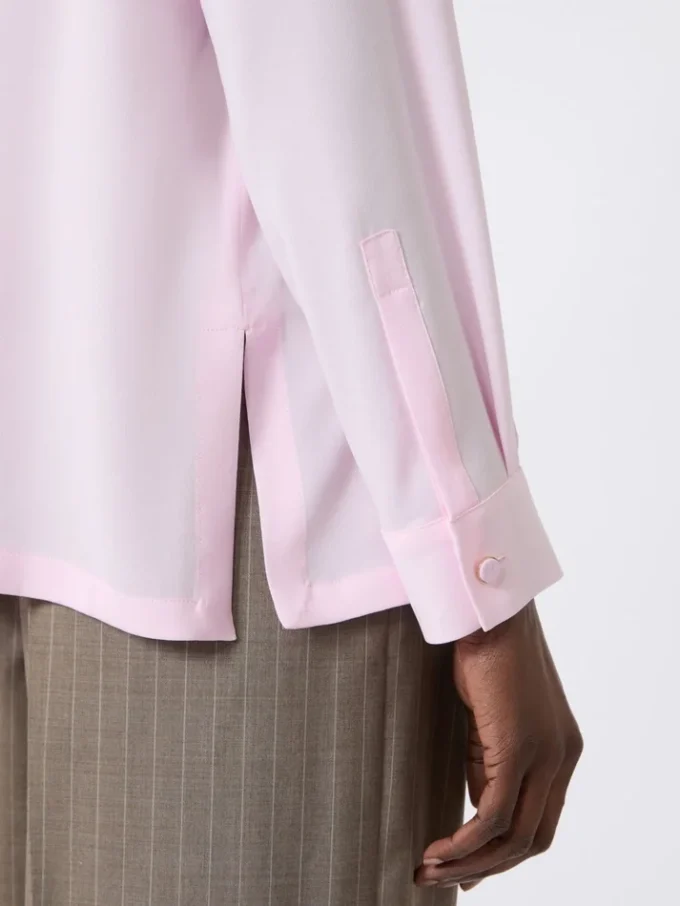 Blusa em charmeuse de seda, rosa Blusa em charmeuse de seda, rosa