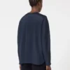 Blusa em crepe de seda, azul ultramar Blusa em crepe de seda, azul ultramar