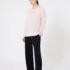 Blusa em crepe de seda, rosa Blusa em crepe de seda, rosa