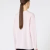 Blusa em crepe de seda, rosa Blusa em crepe de seda, rosa