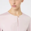 Blusa em crepe de seda, rosa Blusa em crepe de seda, rosa
