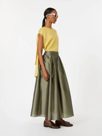 Blusa em lona de rami, amarelo vivo Blusa em lona de rami, amarelo vivo