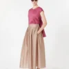 Blusa em lona de rami, ciclamen