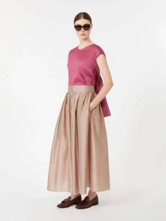 Blusa em lona de rami, ciclamen Blusa em lona de rami, ciclamen