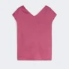 Blusa em lona de rami, ciclamen