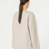 Blusa em tecido de lã, bege Blusa em tecido de lã, bege