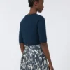 Bolero em fio de algodão, azul ultramar