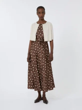 Bolero em fio de algodão, branco